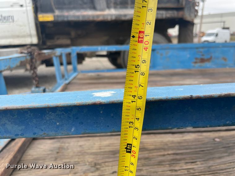 image for item II9271 Shop built tilt deck utility trailer
