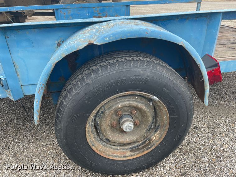 image for item II9271 Shop built tilt deck utility trailer