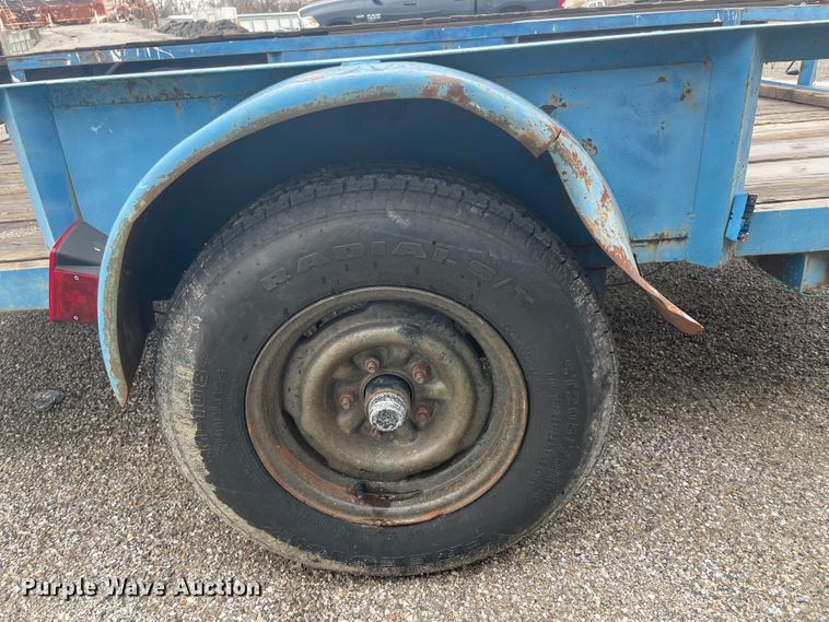 image for item II9271 Shop built tilt deck utility trailer