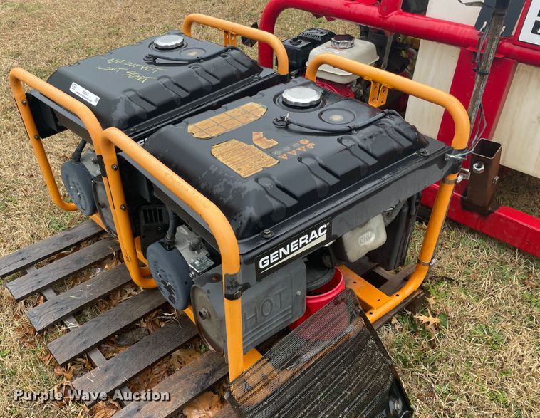 image for item II9287 (2) Generac GP7500E generators