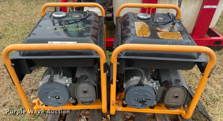 image for item II9287 (2) Generac GP7500E generators