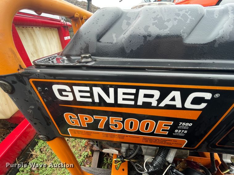 image for item II9287 (2) Generac GP7500E generators