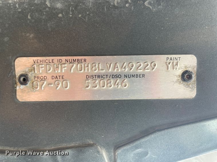 image for item II9300 1990 Ford F700  dump truck