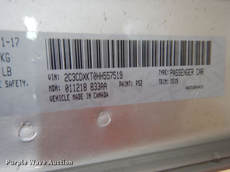 image for item IK9819 2017 Dodge Charger Police