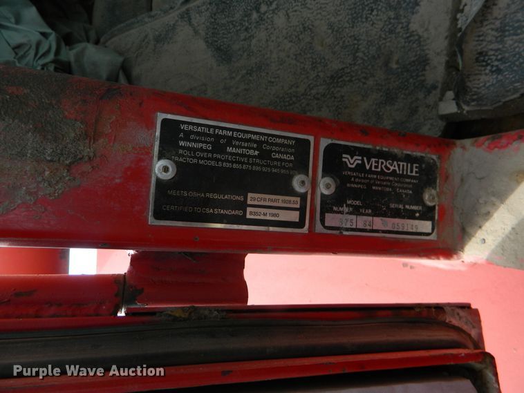 image for item FW9010 1984 Versatile 875  4WD tractor