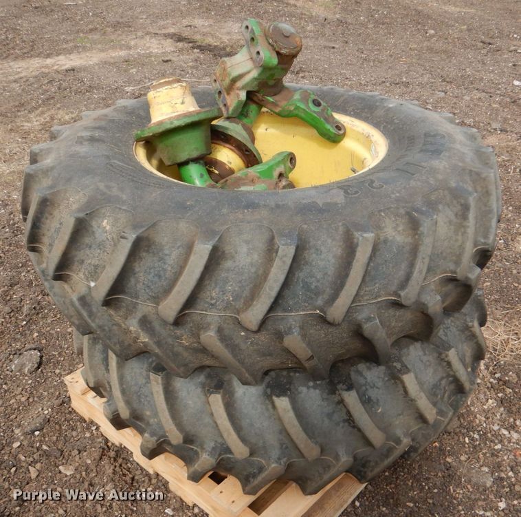 image for item HL9345 (2) Firestone 14.9-24 tires and wheels