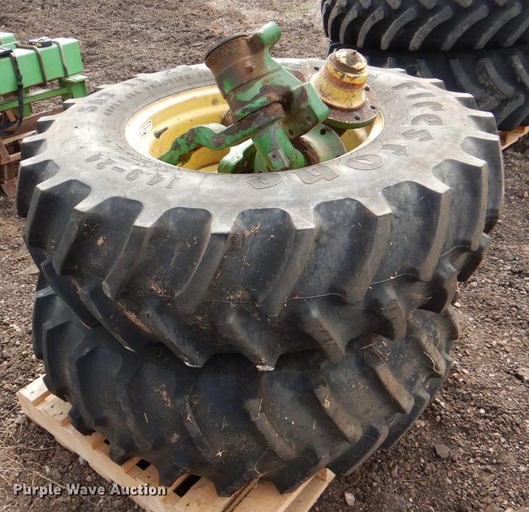 image for item HL9345 (2) Firestone 14.9-24 tires and wheels