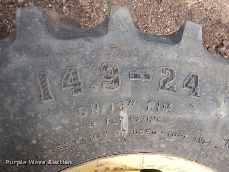 image for item HL9345 (2) Firestone 14.9-24 tires and wheels