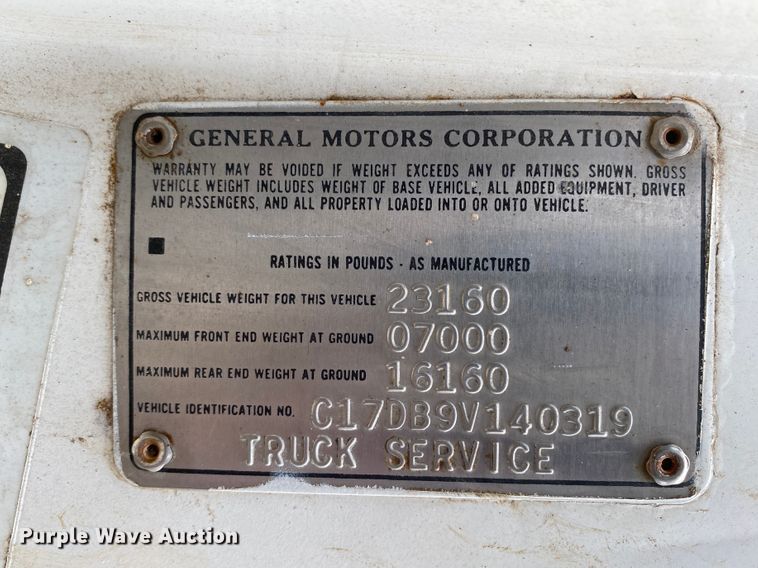 image for item HR9485 1979  Chevrolet C70  grain truck