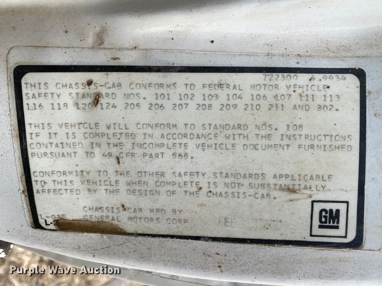 image for item HR9485 1979  Chevrolet C70  grain truck