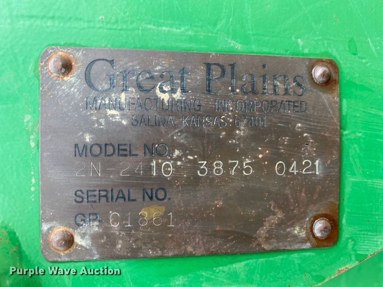 image for item HR9491 Great Plains 2N2410  no-till grain drill