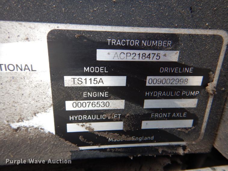 image for item HX9176 2004 New Holland TS115A  tractor