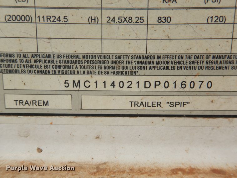 image for item DJ4959 2013 Manac 4C240AC00 bottom dump trailer