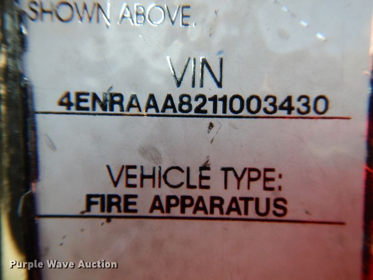 image for item DJ6068 2001 Engine One  pumper fire truck