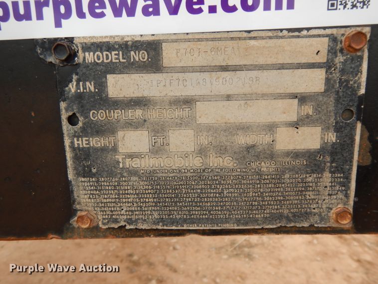 image for item DM2824 1997 Trail Mobile F7C1-6MEA  oilfield trailer