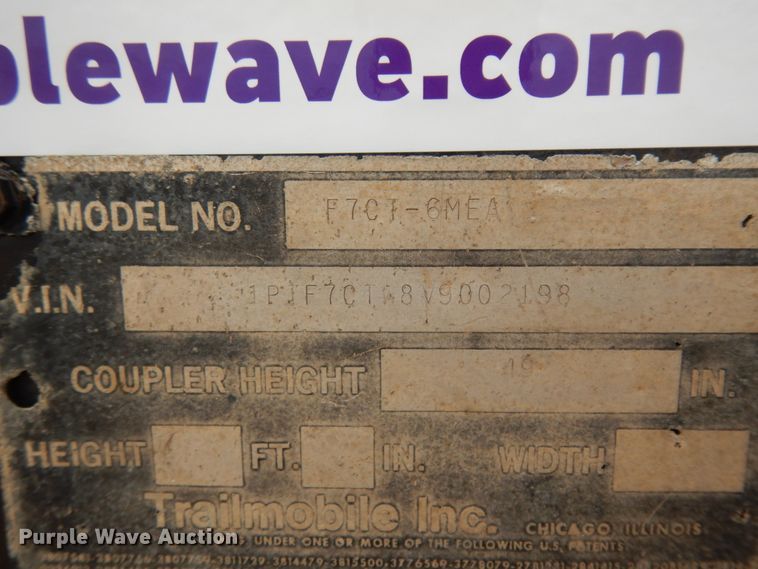 image for item DM2824 1997 Trail Mobile F7C1-6MEA  oilfield trailer