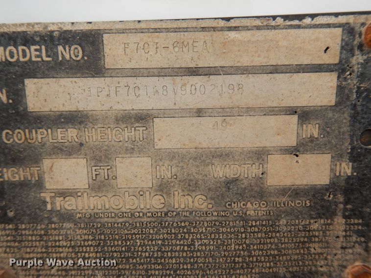 image for item DM2824 1997 Trail Mobile F7C1-6MEA  oilfield trailer