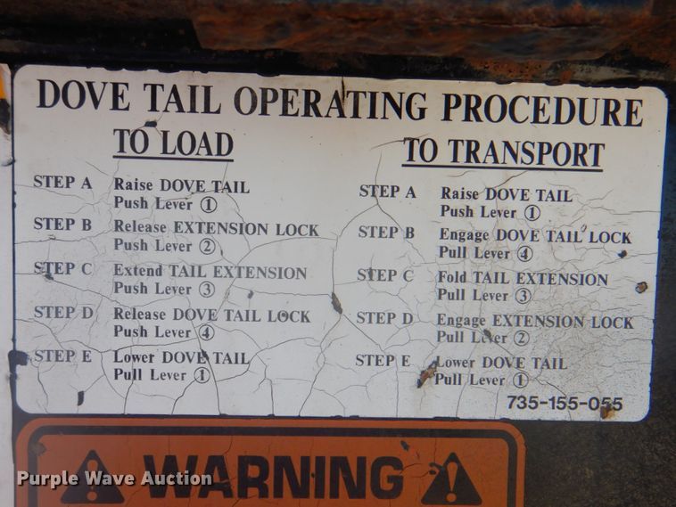 image for item HX9164 2006 Trail King TK70HT-482 drop deck trailer