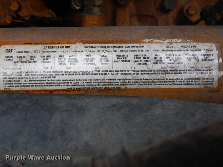 image for item HX9182 2002 Kenworth T800  semi truck