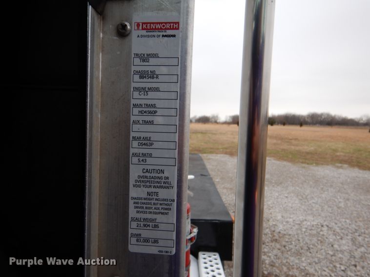 image for item HX9182 2002 Kenworth T800  semi truck