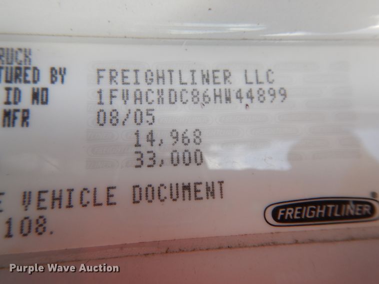 image for item IX9323 2006 Freightliner Business Class M2  box truck