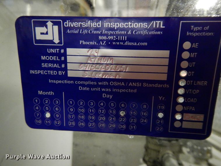 image for item DF6763 2015 Dodge Ram 5500  bucket truck