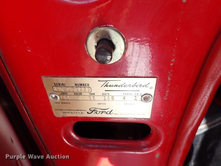 image for item DJ0194 1959 Ford Thunderbird  convertible