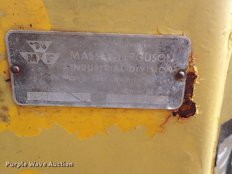 image for item DJ0195 1960 Massey-Ferguson MF204  backhoe