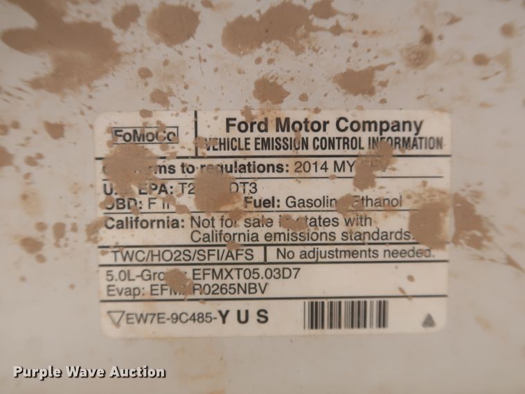 image for item DJ1873 2014 Ford F150  SuperCrew pickup truck