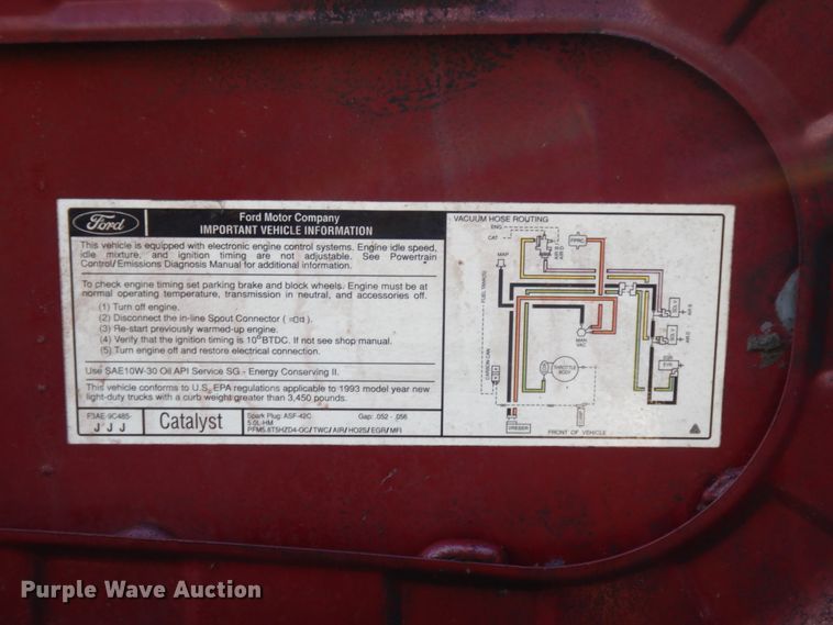 image for item DJ8138 1993 Ford F150  pickup truck