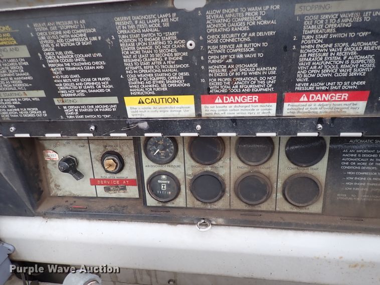 image for item DK4548 Ingersoll Rand P100DWD  air compressor