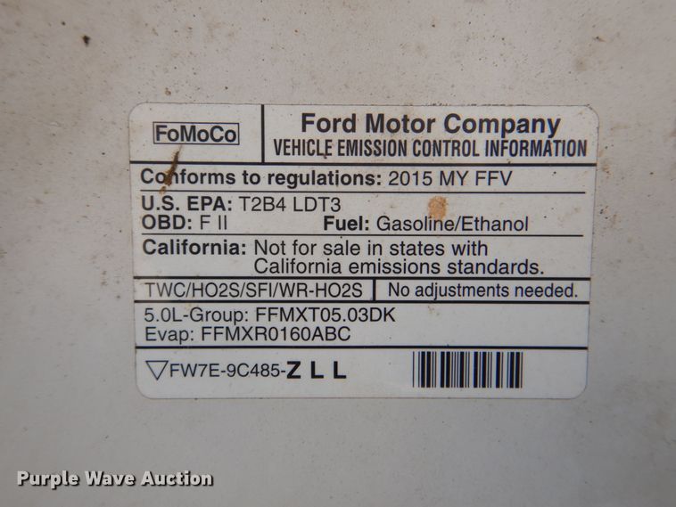 image for item DK5490 2015 Ford F150  SuperCrew pickup truck