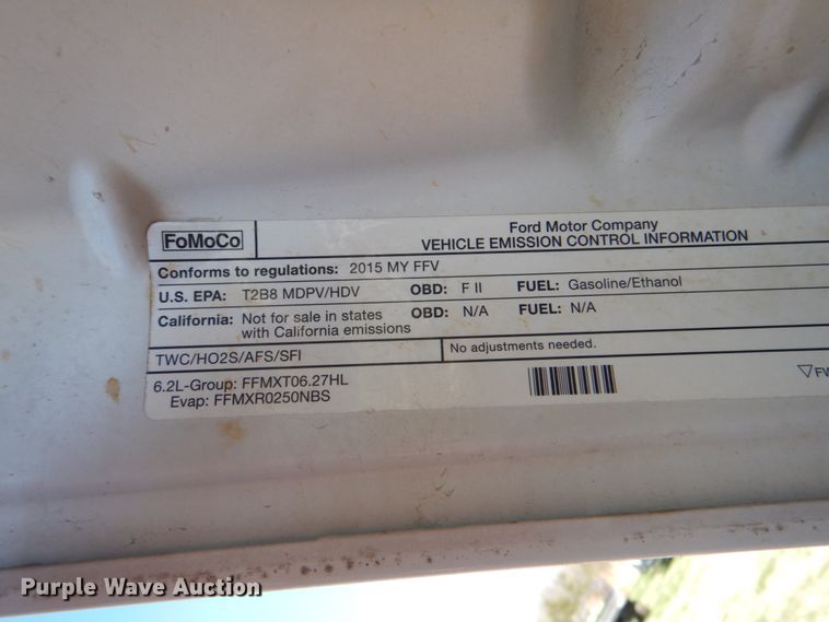 image for item DK5492 2015 Ford F250 Super Duty  SuperCab pickup truck