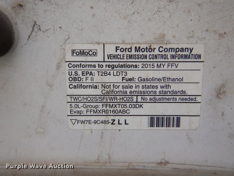 image for item DK5546 2015 Ford F150 XL  SuperCab pickup truck