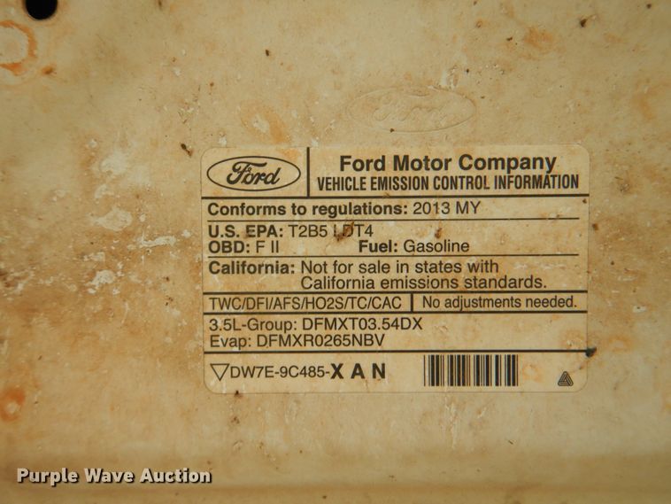 image for item DK5547 2013 Ford F150 XLT  SuperCab pickup truck