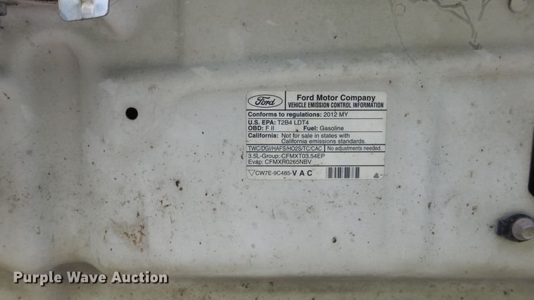 image for item DK5561 2012 Ford F150 Lariat  SuperCab pickup truck