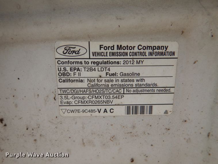 image for item DK5561 2012 Ford F150 Lariat  SuperCab pickup truck