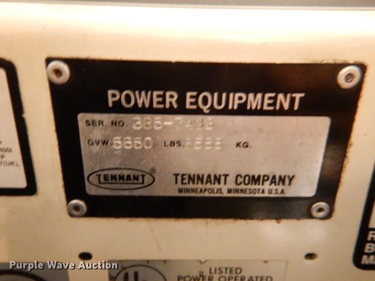 image for item DL4865 Tennant 385  sweeper