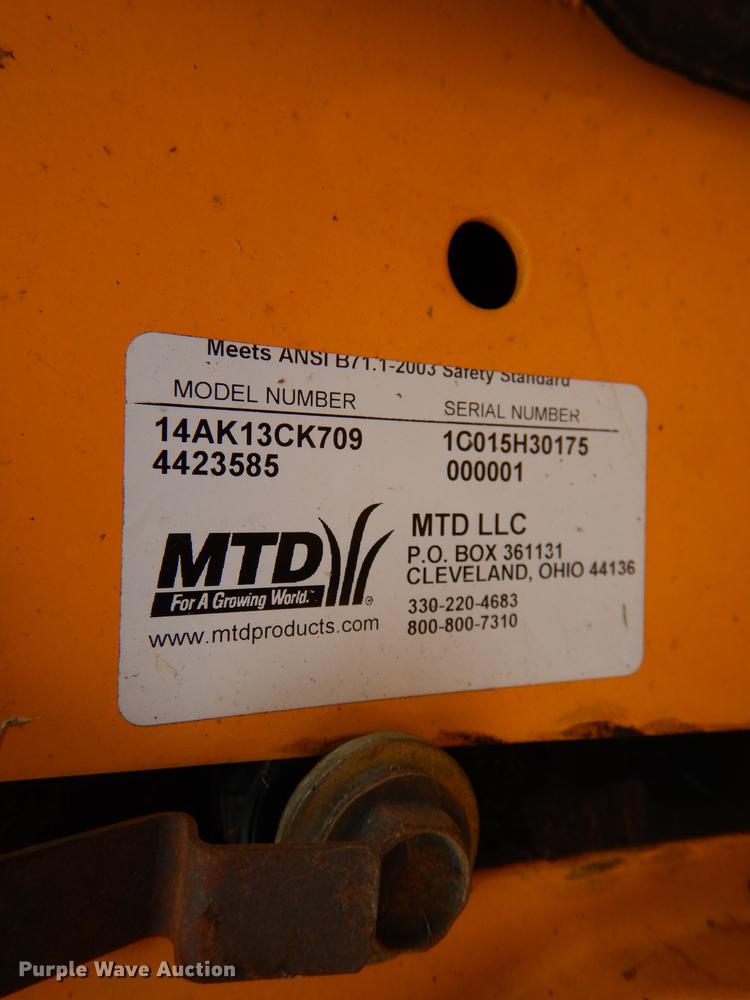 image for item DL4866 Cub Cadet GT1554  lawn mower