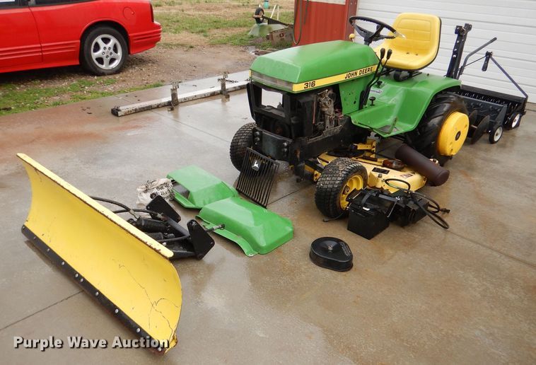 image for item DL4870 John Deere 316  lawn mower