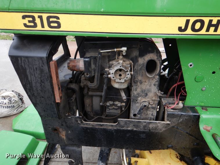 image for item DL4870 John Deere 316  lawn mower