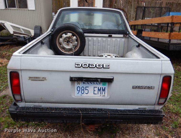 image for item DL4894 1984 Dodge Rampage
