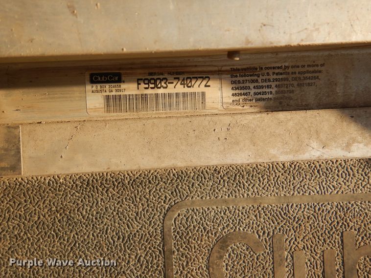 image for item DL4910 (4) Club Car golf carts