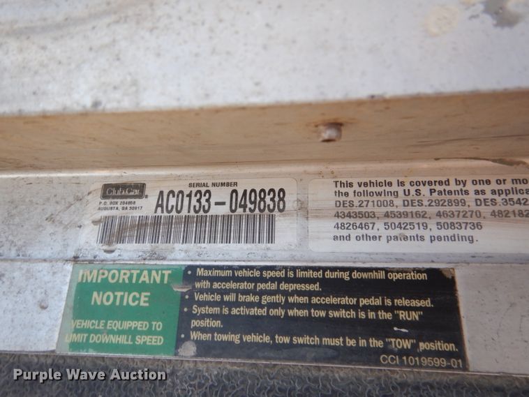 image for item DL4910 (4) Club Car golf carts