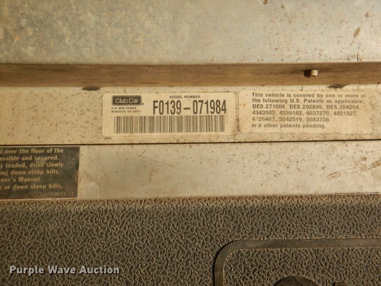 image for item DL4911 (6) Club Car golf carts