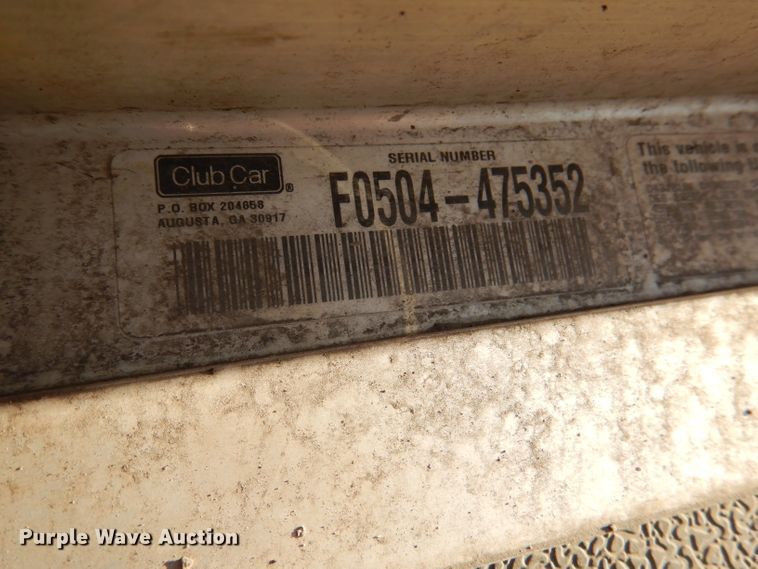 image for item DL4911 (6) Club Car golf carts