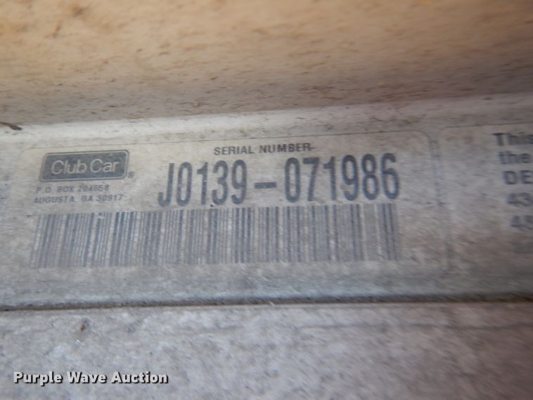 image for item DL4913 (6) Club Car golf carts