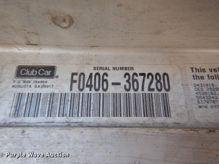 image for item DL4913 (6) Club Car golf carts