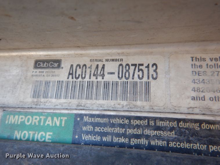 image for item DL4914 (4) Club Car golf carts