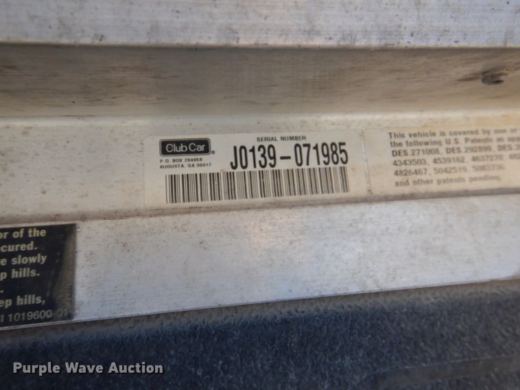 image for item DL4915 (4) Club Car golf carts